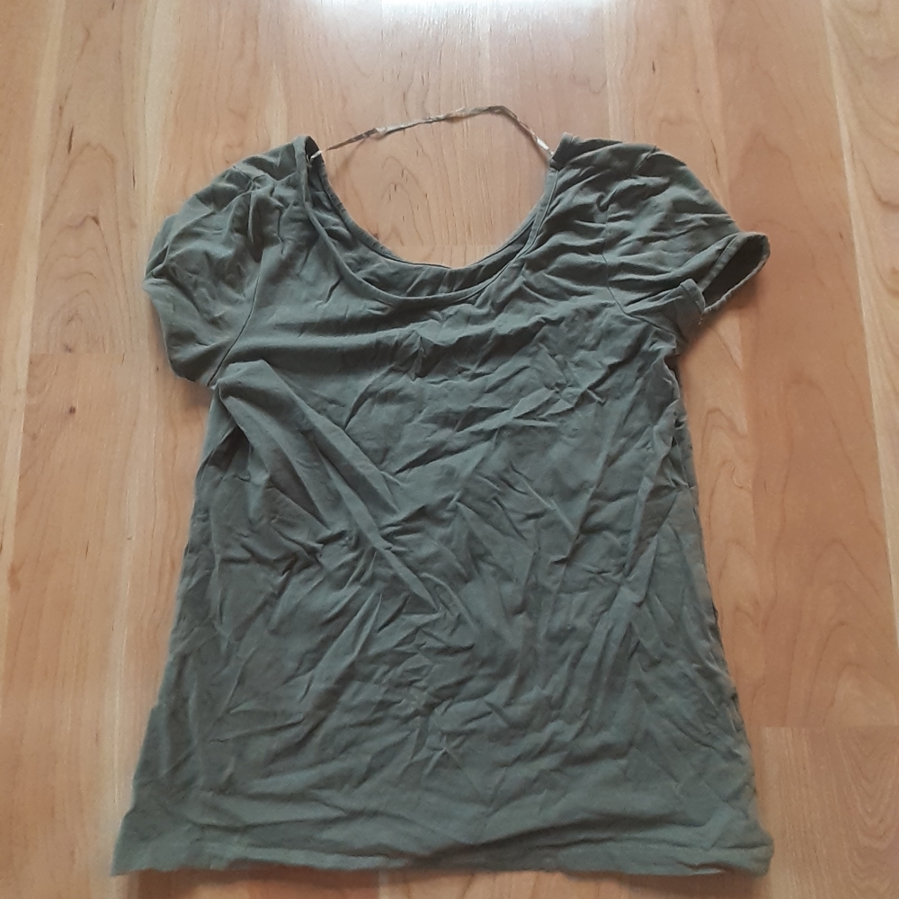 Army green shirt